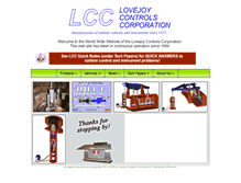 Tablet Screenshot of lovejoycontrols.com